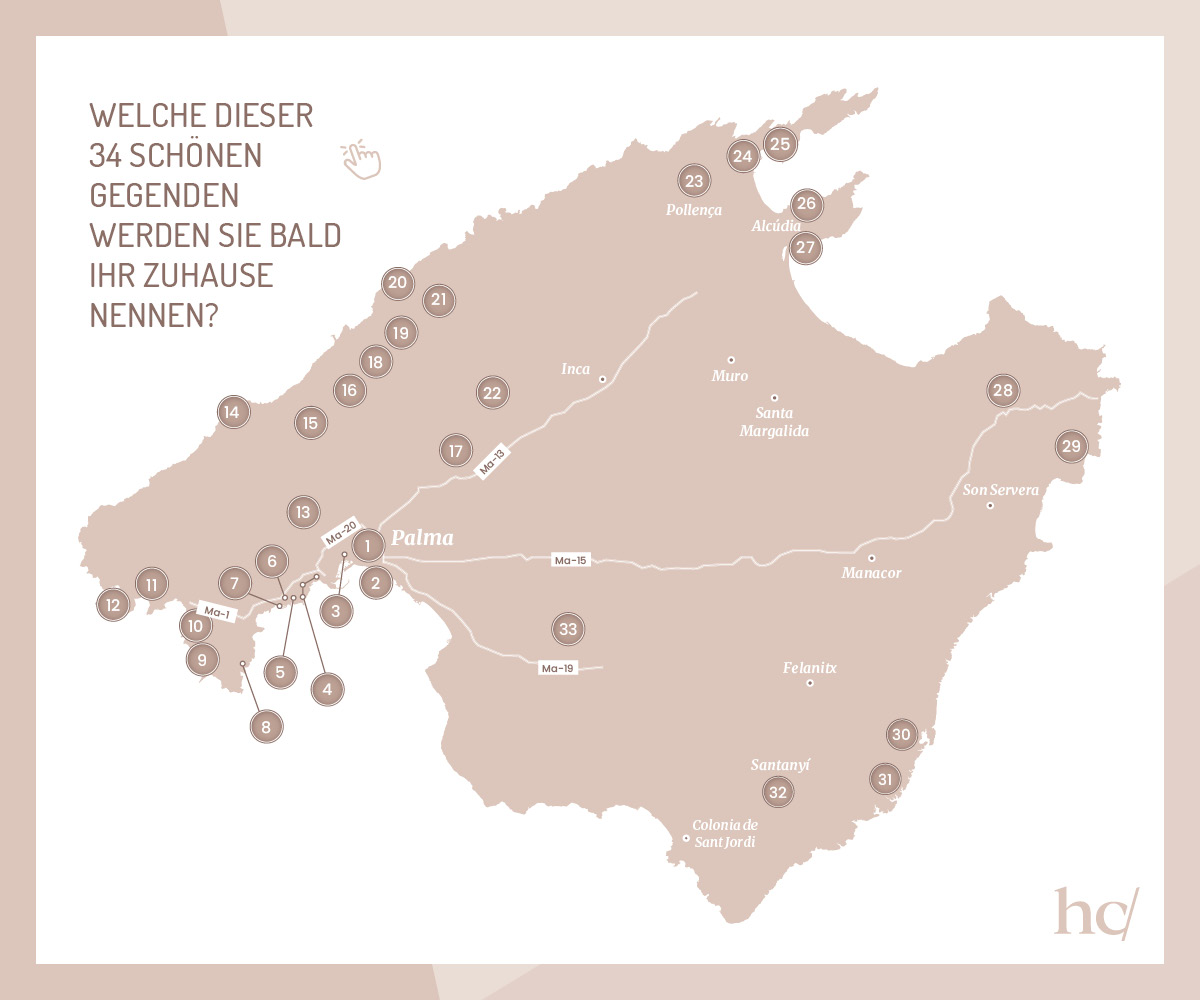 Which of these 34 places you will call home on Mallorca DE Which of these 34 places you will call home on Mallorca